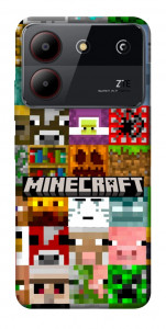 Чохол Minecraft collage для ZTE Blade A54 4G