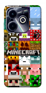 Чохол Minecraft collage для Infinix Hot 40i