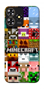 Чехол Minecraft collage для ZTE Blade A73 4G