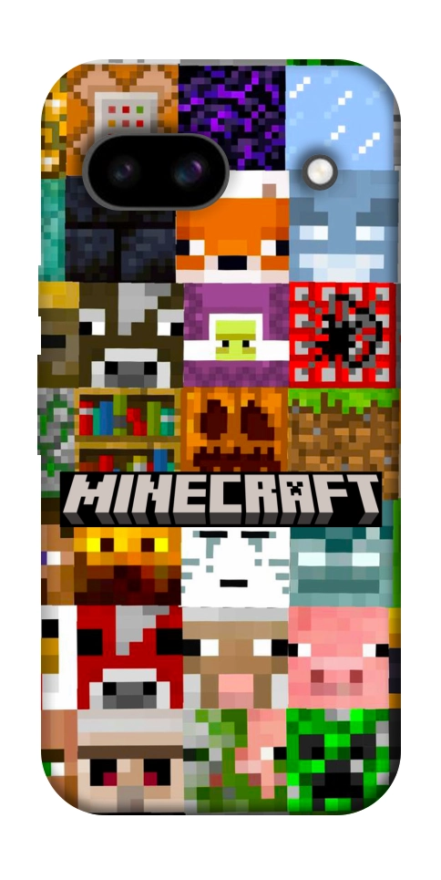 Чехол Minecraft collage для Google Pixel 8a