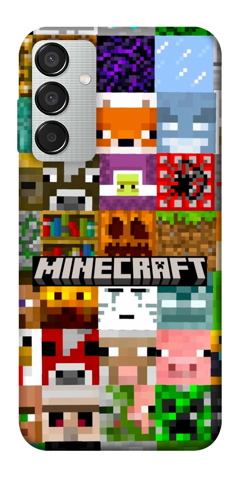 Чехол Minecraft collage для Galaxy M15 5G