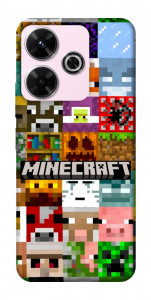 Чохол Minecraft collage для Xiaomi Redmi 13 4G