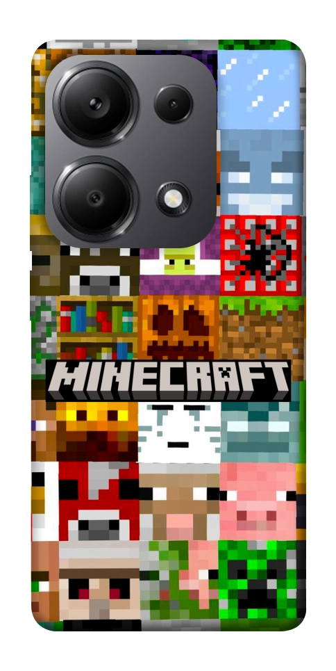 Чехол Minecraft collage для Xiaomi Redmi Note 13 Pro 5G