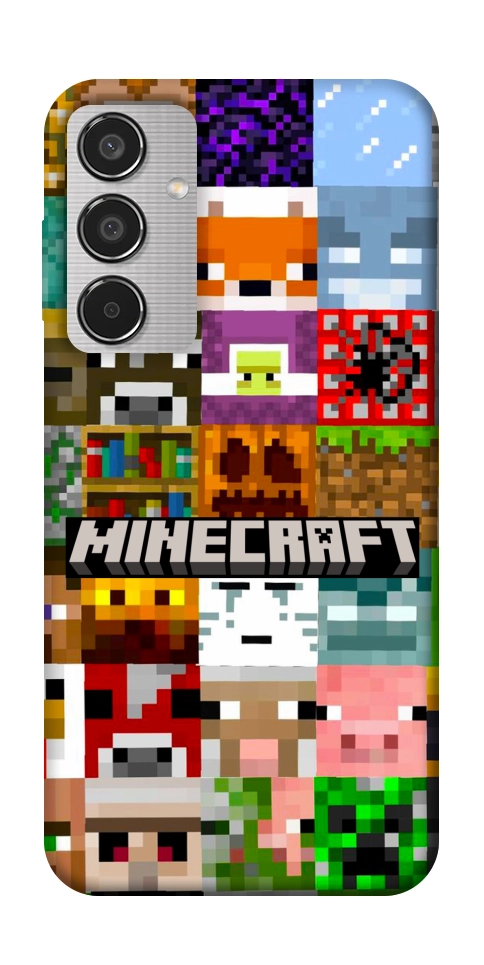 Чохол Minecraft collage для Galaxy M35 5G