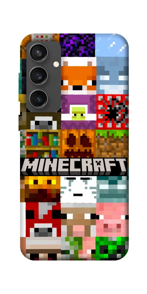 Чохол Minecraft collage для Galaxy S24 FE