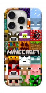 Чохол Minecraft collage для iPhone 16 Pro Max