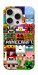 Чехол Minecraft collage для iPhone 16 Pro Max