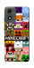 Чехол Minecraft collage для Motorola Moto E14