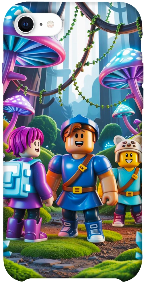 Чехол Mushroom forest для iPhone SE (2020)