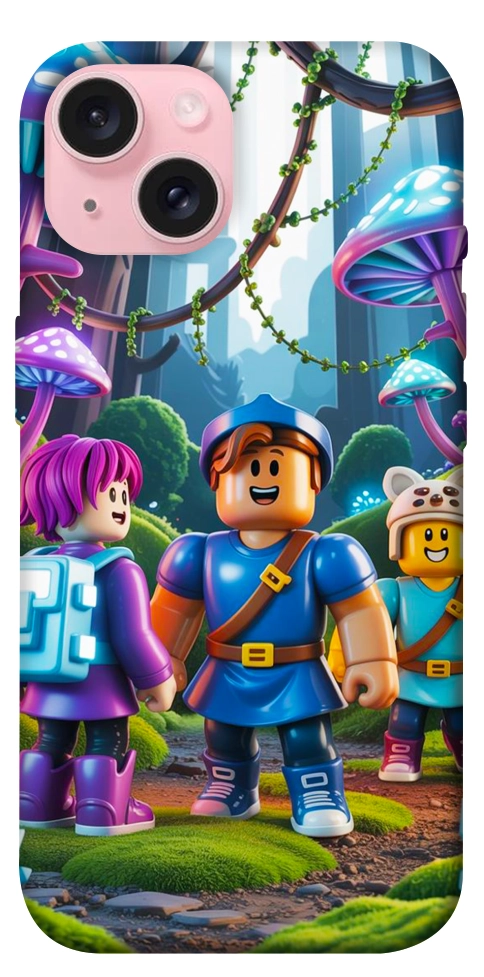 Чехол Mushroom forest для iPhone 15