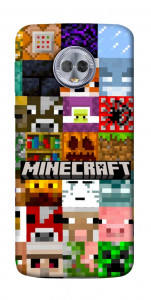 Чохол Minecraft collage для Motorola Moto G6 Plus