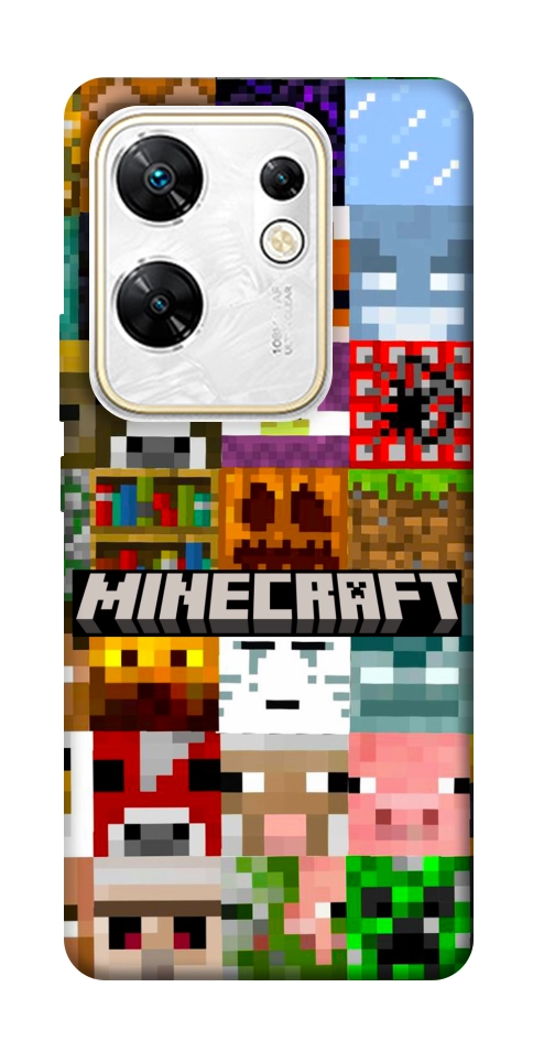 Чехол Minecraft collage для Infinix Zero 30 4G