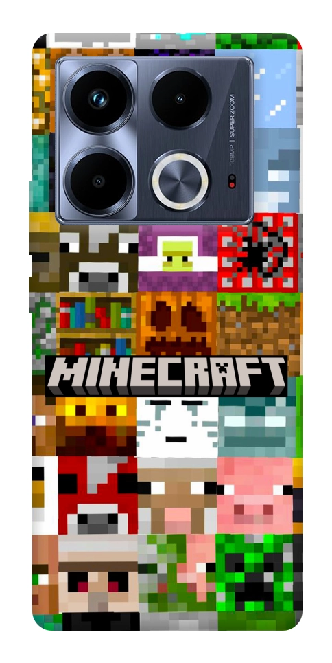 Чехол Minecraft collage для Infinix Note 40 4G