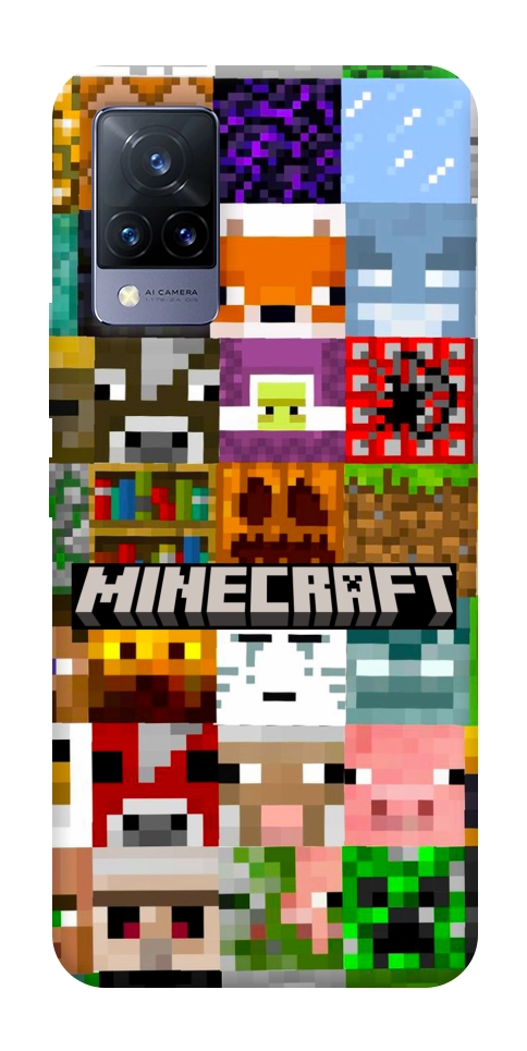 Чохол Minecraft collage для Vivo V21