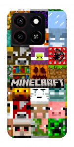 Чохол Minecraft collage для ZTE Blade A35 4G