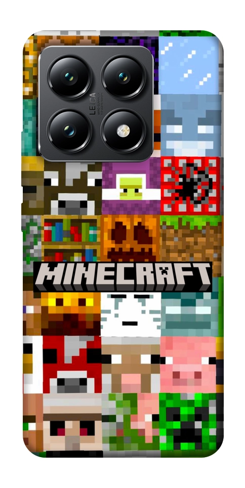 Чехол Minecraft collage для Xiaomi 14T