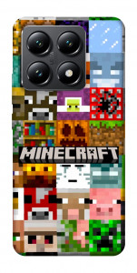 Чехол Minecraft collage для Xiaomi 14T