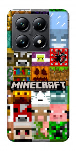 Чохол Minecraft collage для Xiaomi 14T Pro