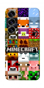 Чехол Minecraft collage для Galaxy S25