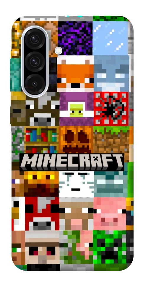 Чохол Minecraft collage для Galaxy A56 5G