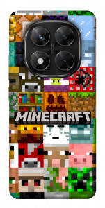 Чехол Minecraft collage для Xiaomi Redmi Note 14 Pro 5G