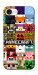 Чехол Minecraft collage для iPhone 16e