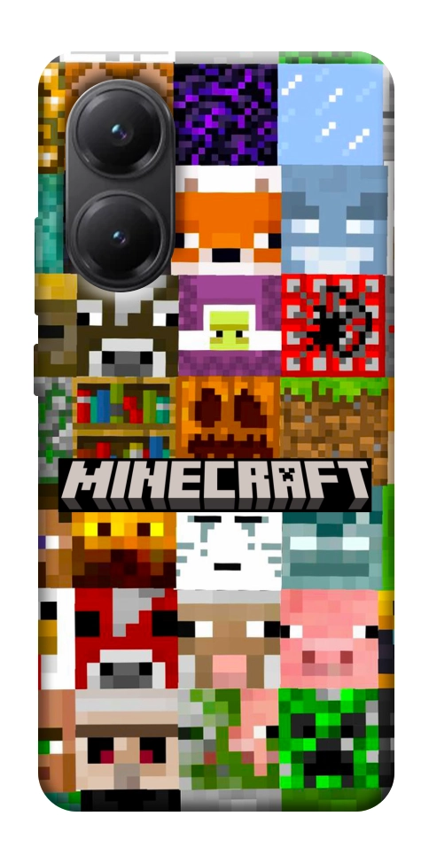 Чехол Minecraft collage для Xiaomi Poco X7 Pro