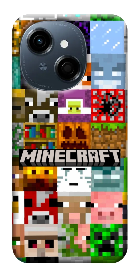 Чехол Minecraft collage для TECNO Spark Go 1 (KL4)