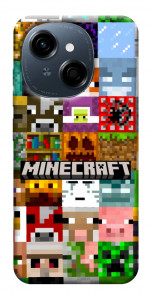 Чехол Minecraft collage для TECNO Spark Go 1 (KL4)
