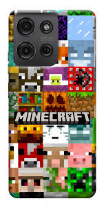 Чохол Minecraft collage для Motorola Moto G75 5G