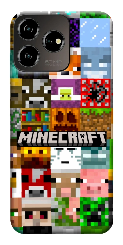 Чохол Minecraft collage для ZTE Blade V50 Design 4G