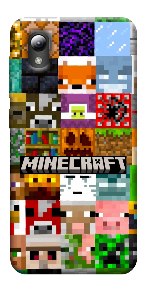Чехол Minecraft collage для ZTE Blade A3 (2019)