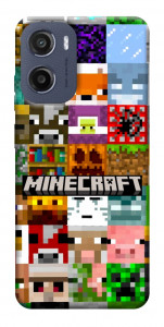 Чохол Minecraft collage для Motorola Moto G05