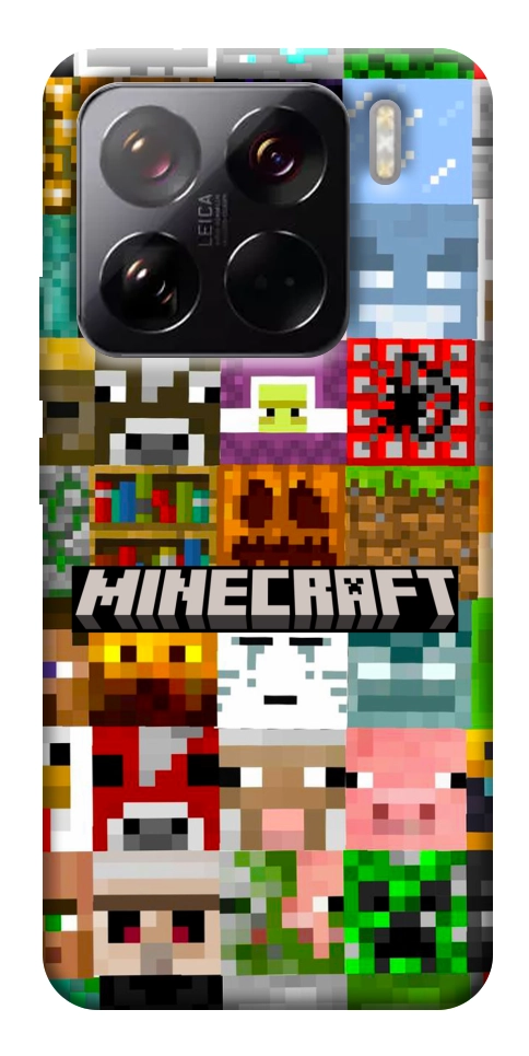 Чохол Minecraft collage для Xiaomi 15 Pro