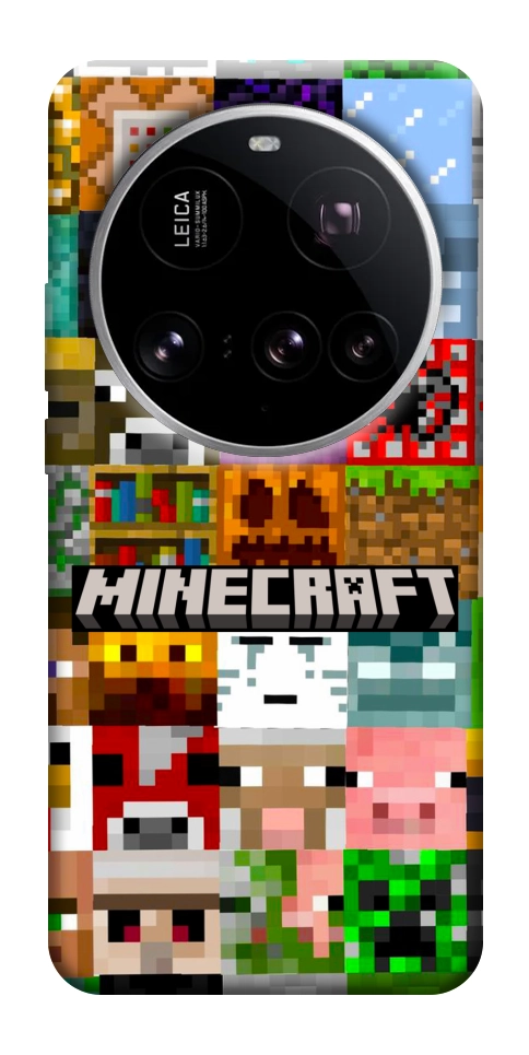 Чехол Minecraft collage для Xiaomi 15 Ultra