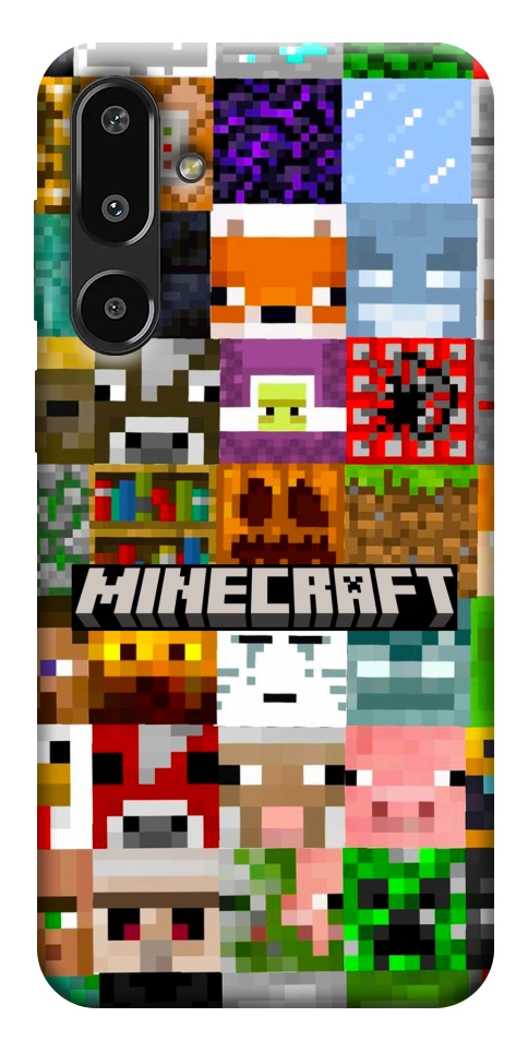 Чохол Minecraft collage для Galaxy F16 5G