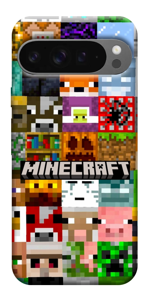 Чехол Minecraft collage для Google Pixel 10 Pro XL