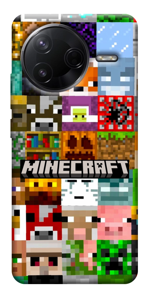 Чехол Minecraft collage для Xiaomi Poco F7 Pro