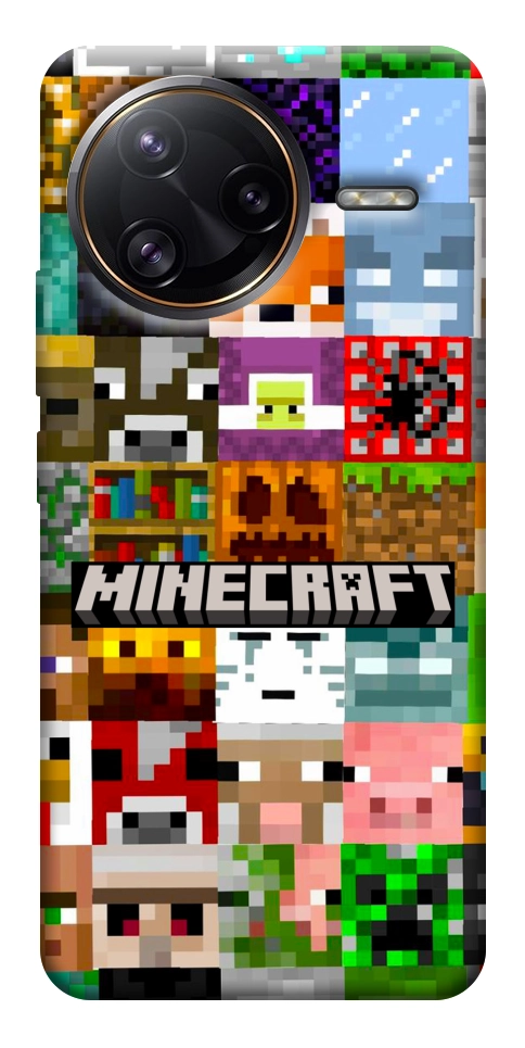 Чехол Minecraft collage для Xiaomi Poco F7 Ultra