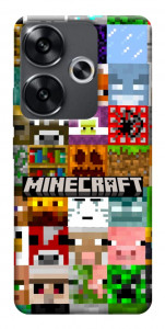 Чохол Minecraft collage для Xiaomi Poco F6