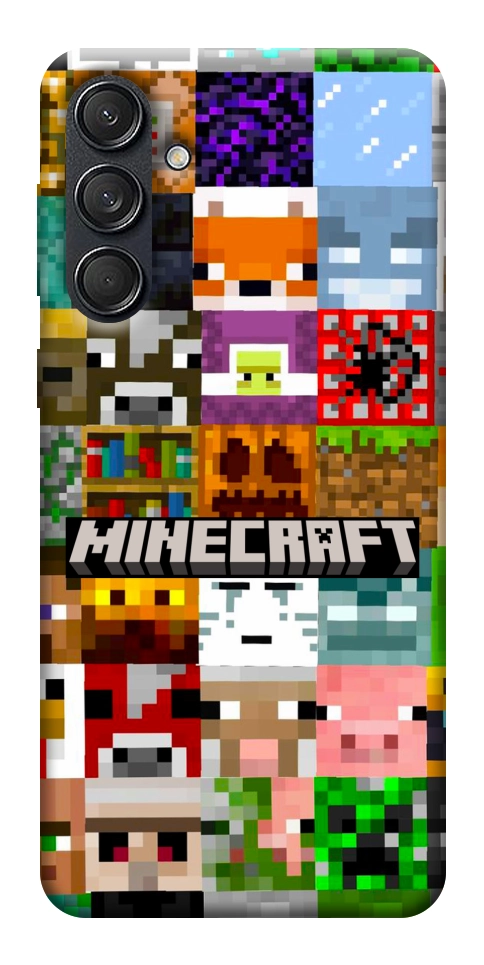 Чехол Minecraft collage для Galaxy M55