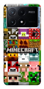 Чохол Minecraft collage для Xiaomi Poco X6 Pro