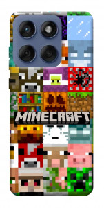 Чохол Minecraft collage для Motorola Edge 60 Fusion