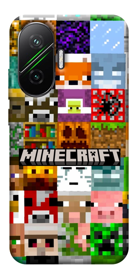 Чохол Minecraft collage для Xiaomi Poco F7