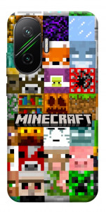 Чохол Minecraft collage для Xiaomi Poco F7