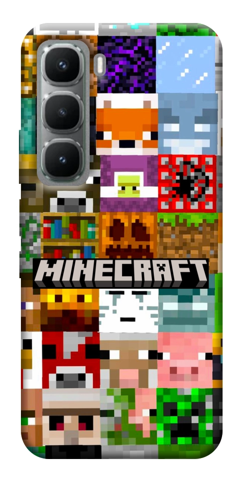 Чехол Minecraft collage для Infinix Hot 60i