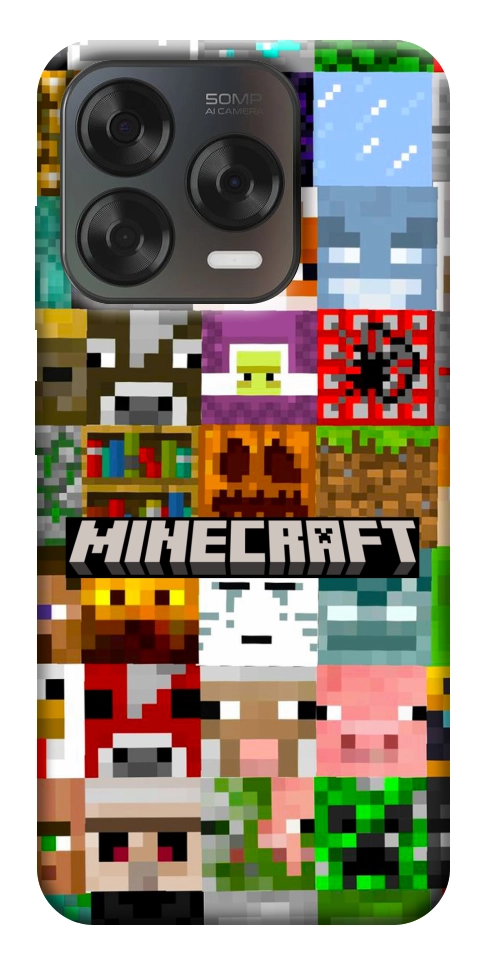 Чехол Minecraft collage для ZTE Nubia V70 Design
