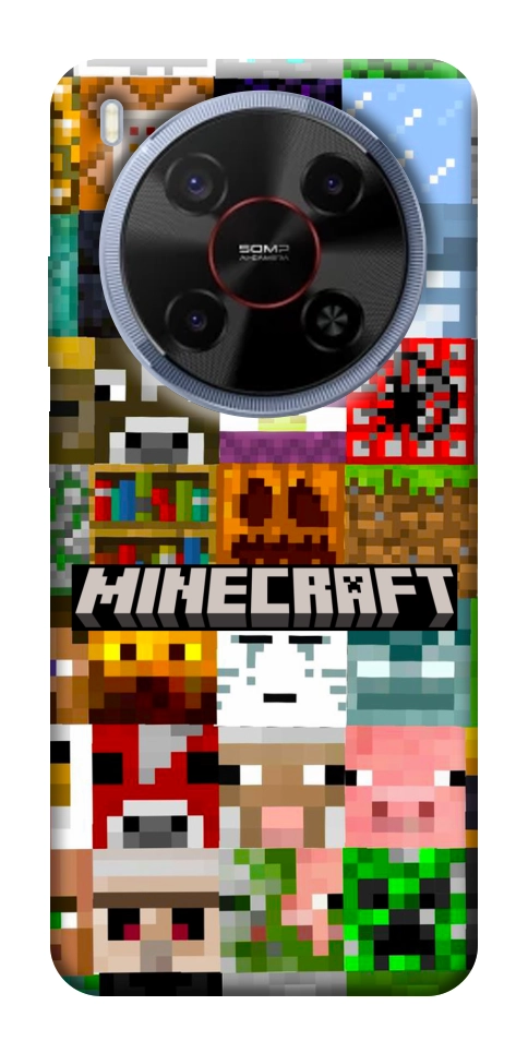 Чехол Minecraft collage для ZTE Nubia V70 Max