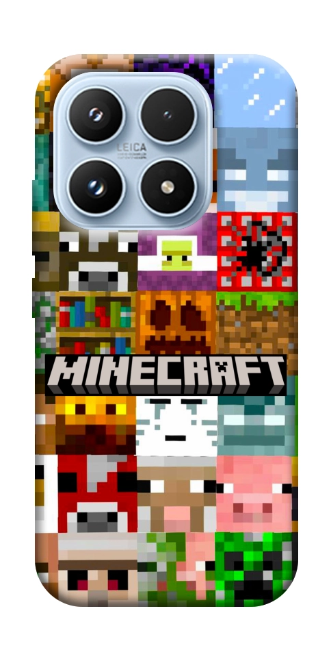 Чехол Minecraft collage для Xiaomi 17