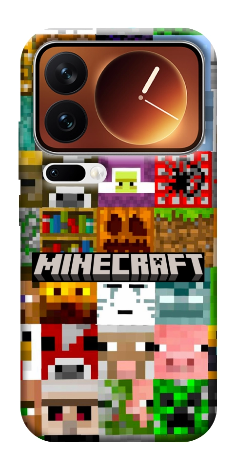 Чехол Minecraft collage для Xiaomi 17 Pro Max